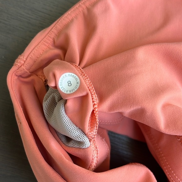 Lululemon Mesh-Back Train Bra *Medium Support, High Neck Sunny Coral - Picture 5 of 7